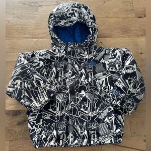 THE NORTH FACE Darten insulated jacket winter coat size 3 Exploded Glacier Print